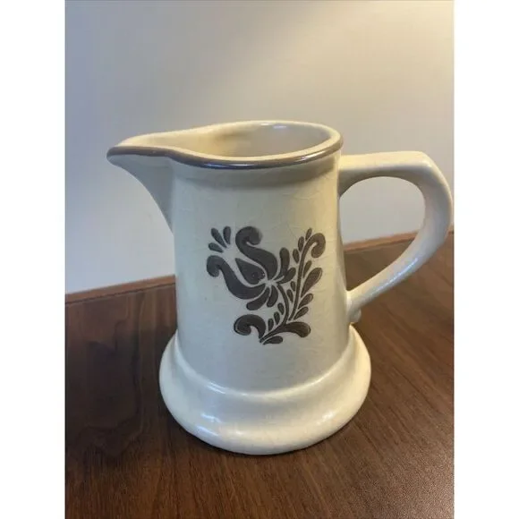 1970's Vintage Pfaltzgraff Village Pattern Sugar & Creamer Set #6-24, #6-22 - Picture 3 of 9